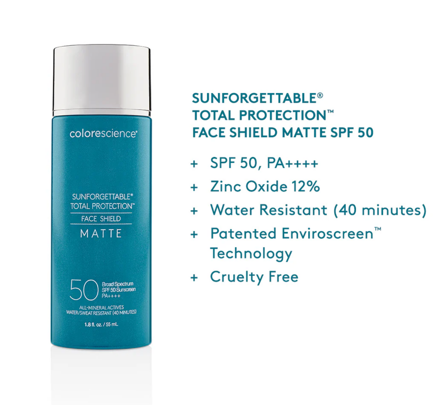 Colorescience Sunforgettable® Total Protection® Face Shield MATTE SPF 50