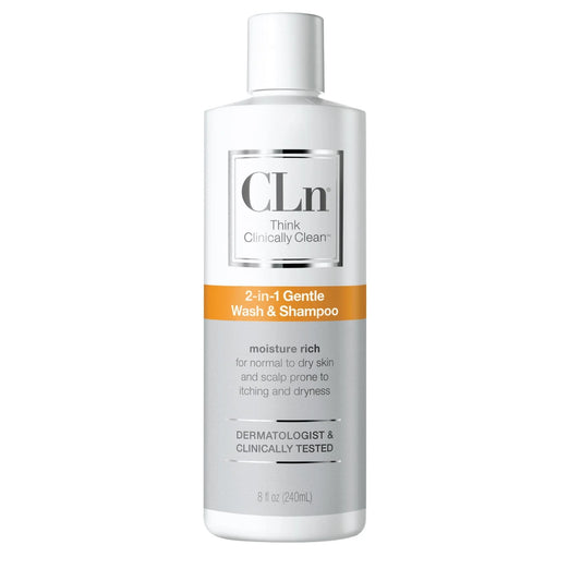 CLn 2-in1 Gentle Wash & Shampoo, 12 oz